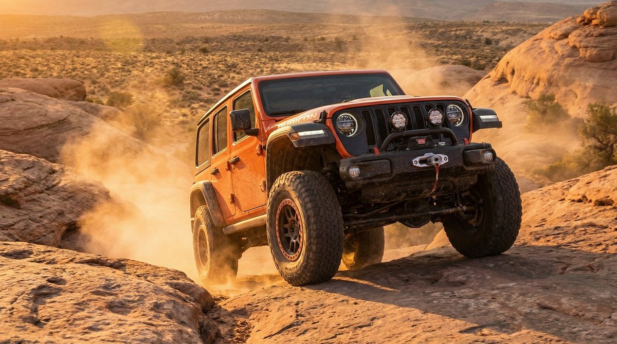 黄色仓库越野车视频